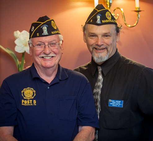 Past Commander Sandy Campbell with Adjutant David Northrop